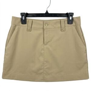 Under Armour Performance Golf Skort Women's Size 6 Khaki Tan Mini Activewear